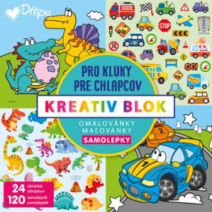 5447003 Omalovánky/samol. - KREATIV BLOK - Pro kluky