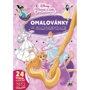 3591-4 OMALOVÁNKY A4 SE SAMOLEPKAMI DISNEY PRINCEZNY