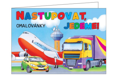 OM 55 - Omalovánky Dopravní prostředky A5-nastupovat,jedeme