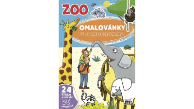 3334-7 Omalovánky A4+ Zvířátka ZOO