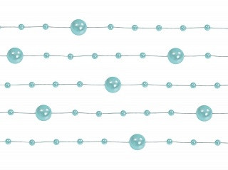 401106 Svatební girlanda z perel   světle modrá 5 x 1,3m 