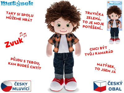 PANÁČEK MATÝSEK 37CM ČESKY MLUVÍCÍ   48278