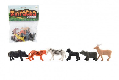 ZVÍŘÁTKA MINI SAFARI 5-6CM 12KS V SÁČKU   00850198