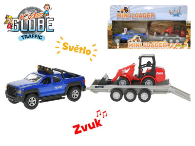 AUTO SUV 30CM PB SVĚTLO, ZVUK S BAGREM V KR   510207