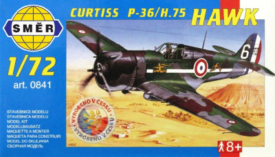 SMĚR MODEL LETADLO  CURTISS P-36/H HAWK       841 