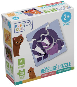 KUKIKUK VÉÉÉLIKÉ PUZZLE MLÁĎATA S MÁMOU   80005