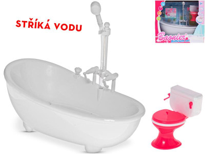 VANA 21CM NA BATERIE STŘÍKAJÍCÍ VODU S TOALETOU V KR   47264